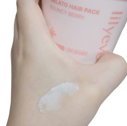 リペアターンジェラートヘアパック バウンシーベリー/リリーイブ/洗い流すヘアトリートメントを使ったクチコミ(4枚目)