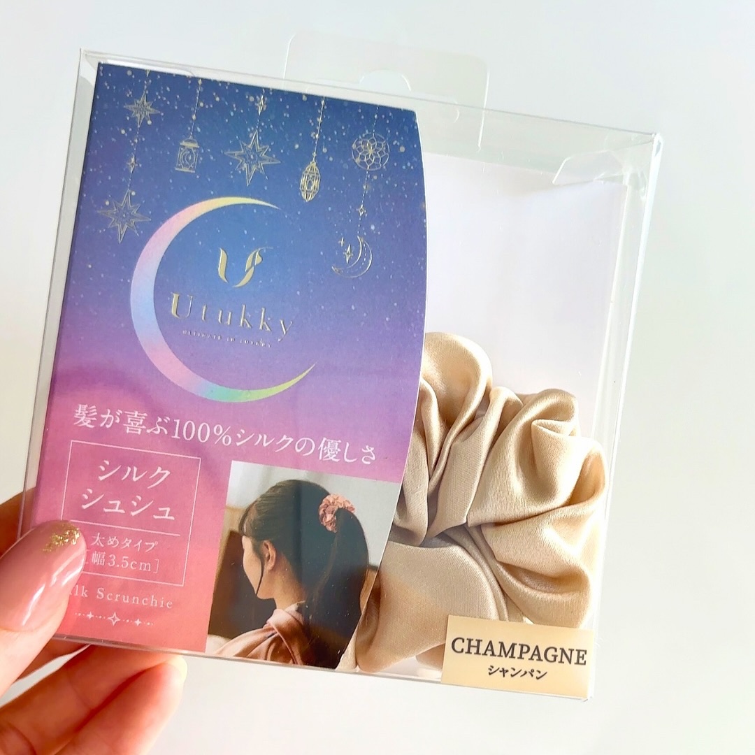 シルクヘアゴム/Utukky/その他スタイリングを使ったクチコミ（3枚目）