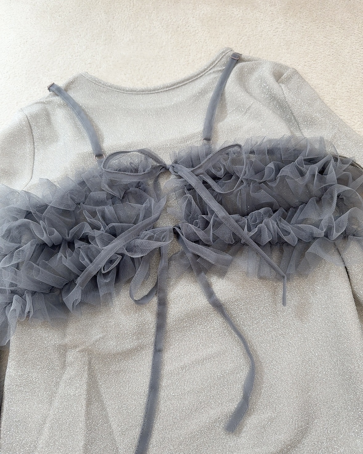 ラメトップス×チュールビスチェアンサンブル/GRL/その他を使ったクチコミ（3枚目）