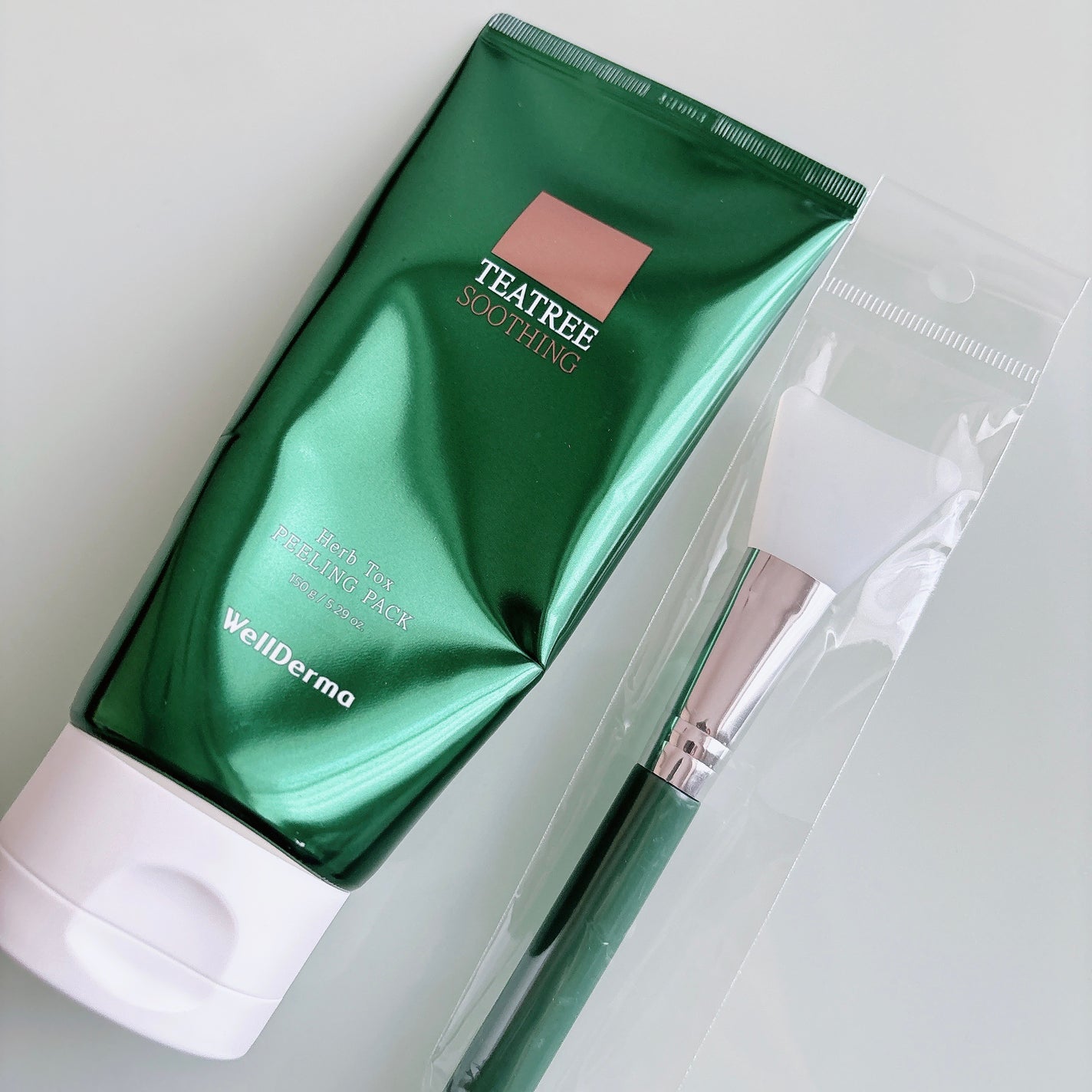 ティーツリーハーブピーリングパック/WellDerma/洗い流すパック・マスクを使ったクチコミ(2枚目)