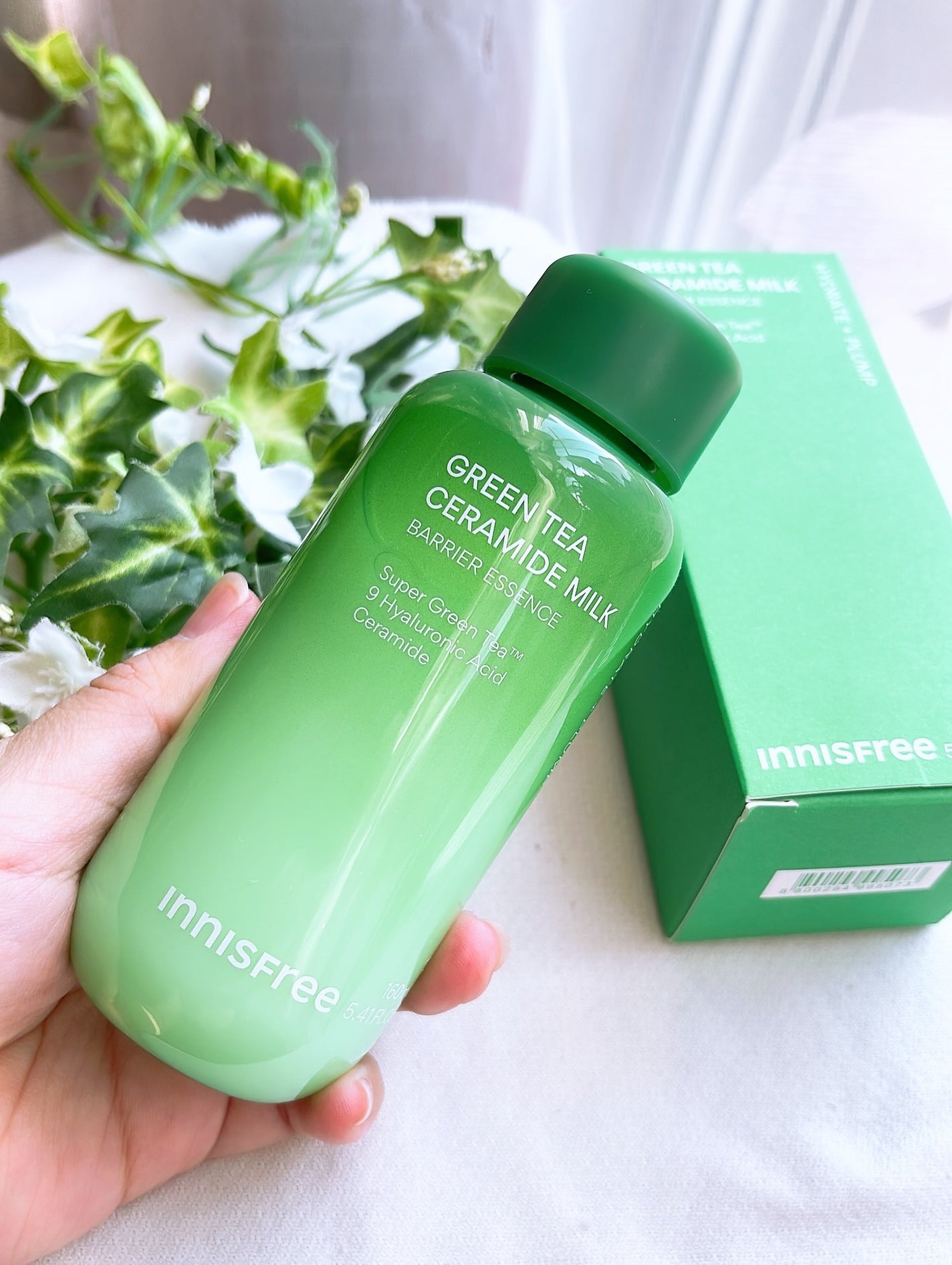 グリーンティー セラミド ミルク エッセンストナー/innisfree/化粧水を使ったクチコミ(2枚目)