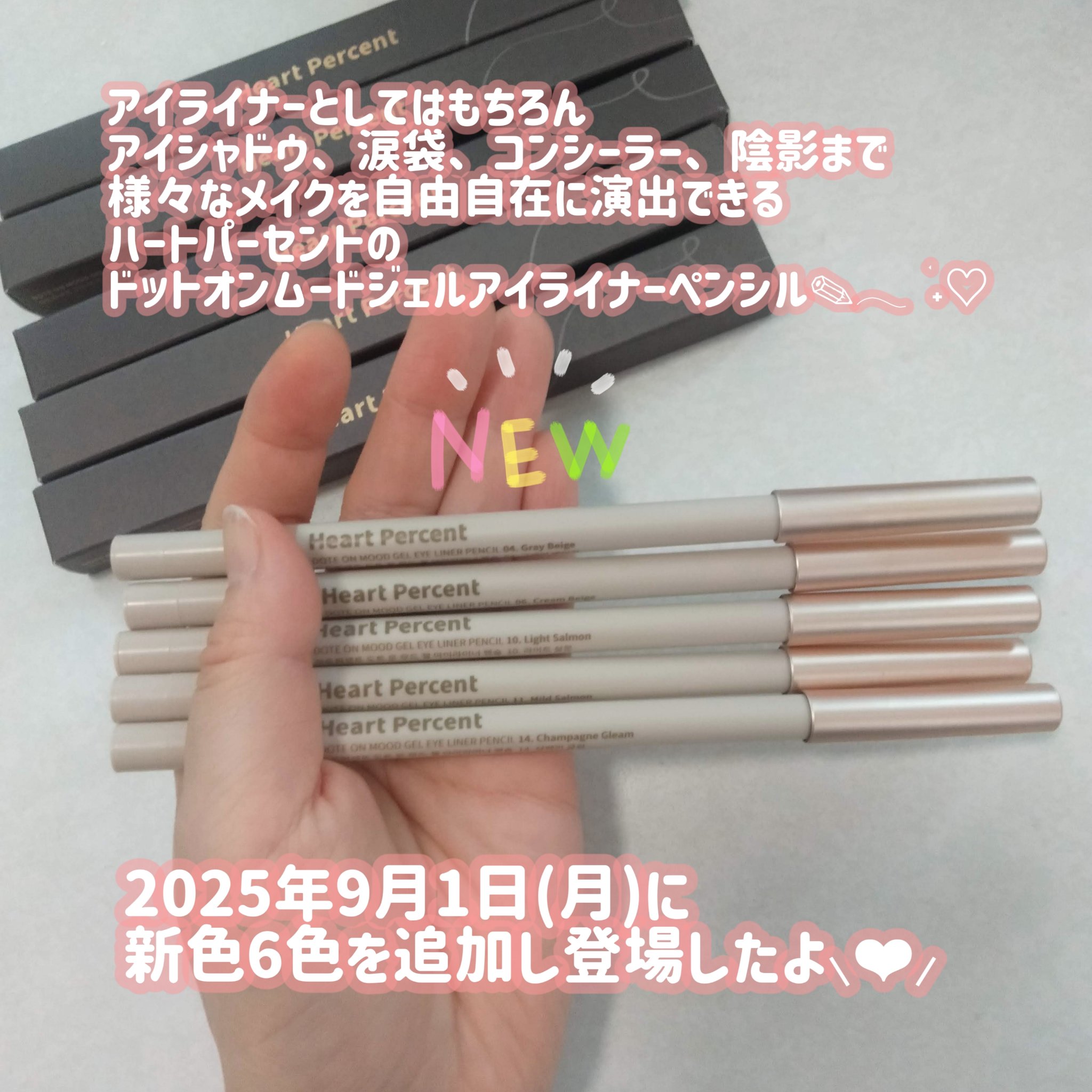 ドットオンムードジェルアイライナーペンシル/Heart Percent/ジェルアイライナーを使ったクチコミ（2枚目）