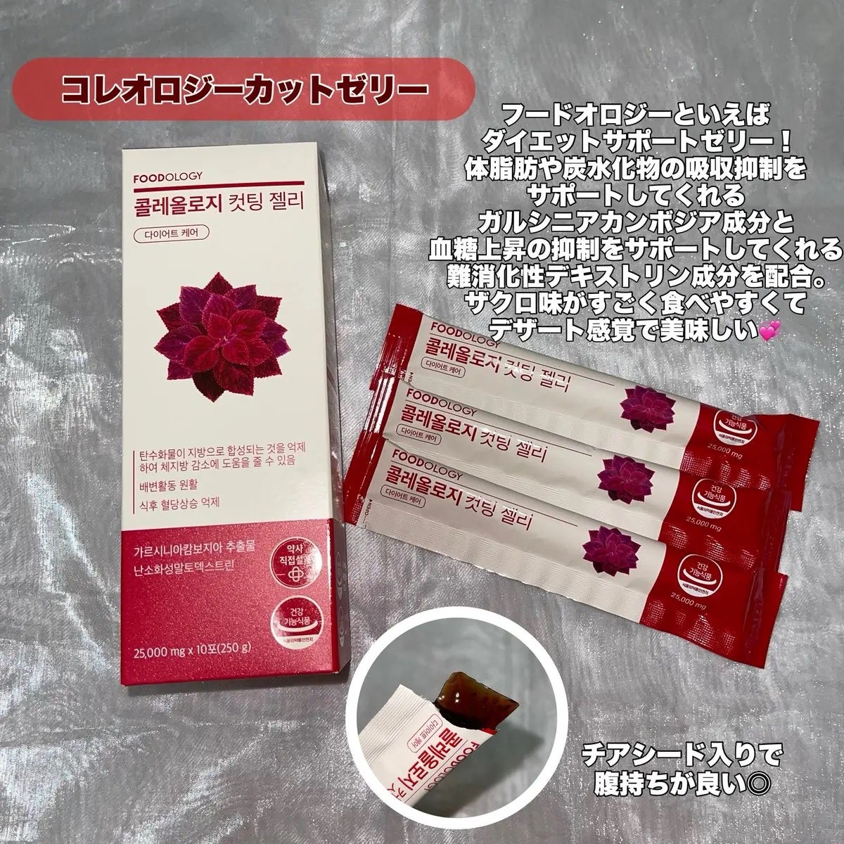 コレオロジーカットゼリー/FOODOLOGY/食品を使ったクチコミ(3枚目)