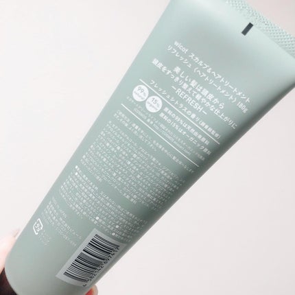 スカルプ&ヘア シャンプー/トリートメント リフレッシュ トリートメント180ml/wicot/市販シャンプーの画像