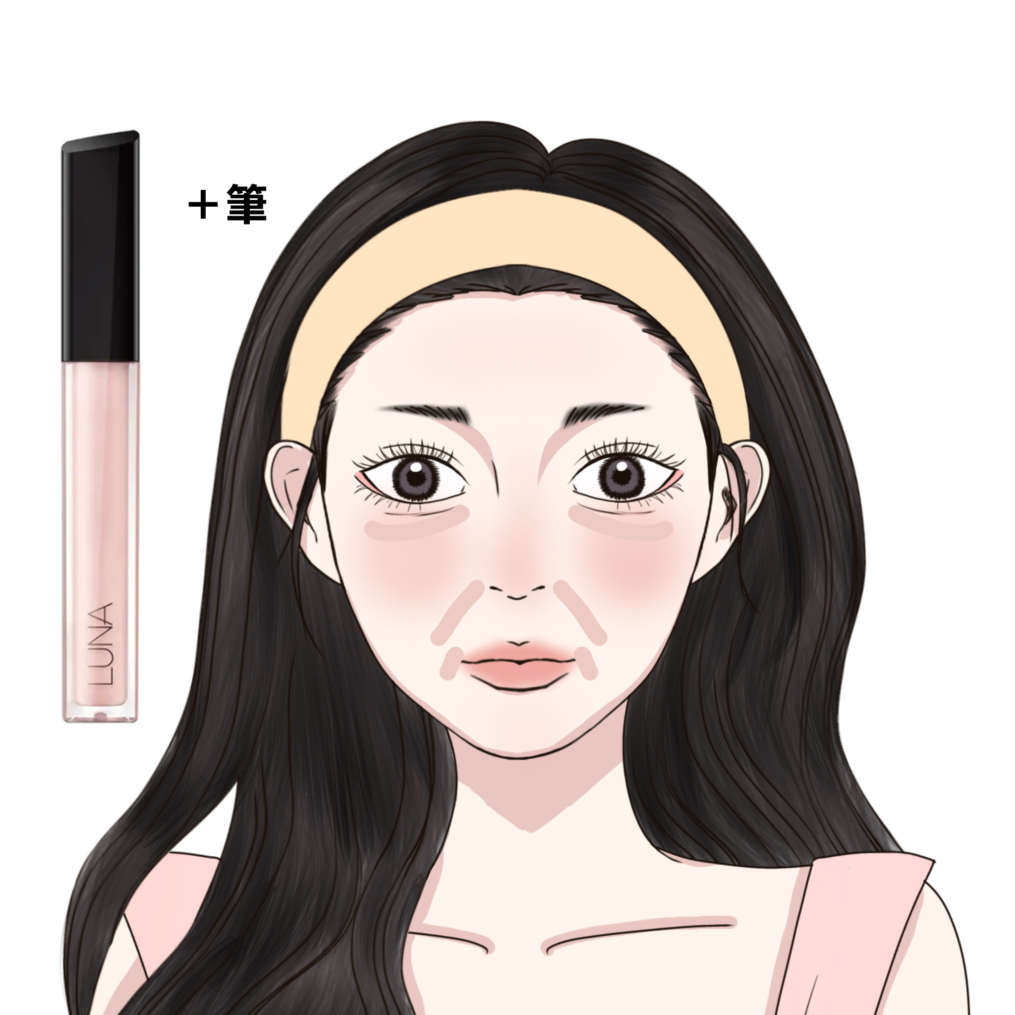 ロングラスティングチップコンシーラー/LUNA/リキッドコンシーラーを使ったクチコミ（3枚目）