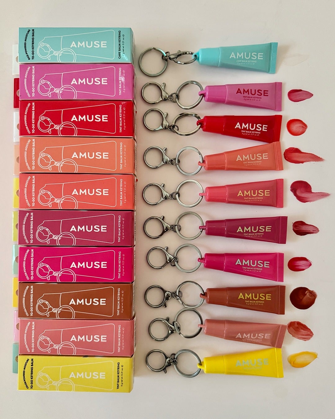 ケア/ティントバームキーリング/AMUSE/リップグロスを使ったクチコミ(1枚目)