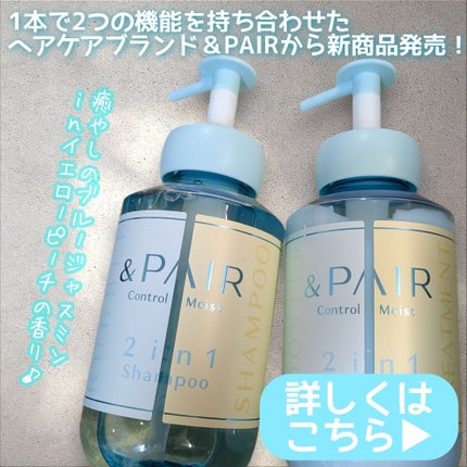 アンドペア コントロール モイスト 2in1 シャンプー&ヘアトリートメント/&PAIR/市販シャンプーを使ったクチコミ(2枚目)