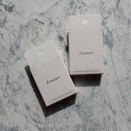 イージーニュアンスアイブロウパウダー 01 ナチュラルブラウン/Enamor/パウダーアイブロウの画像