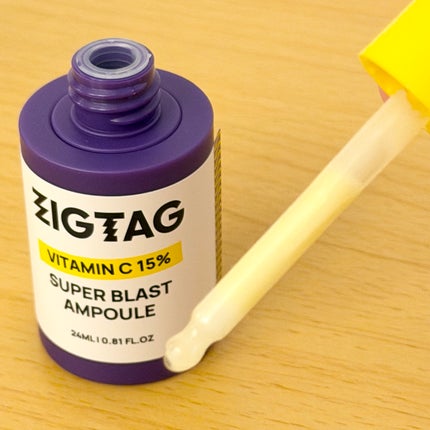 ビタミンC15%スーパーブラストアンプル/ZIGTAG/美容液を使ったクチコミ(2枚目)