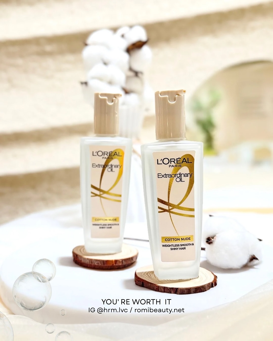 エクストラオーディナリーオイル ベビーコットン/ロレアル パリ/ヘアオイルを使ったクチコミ（1枚目）