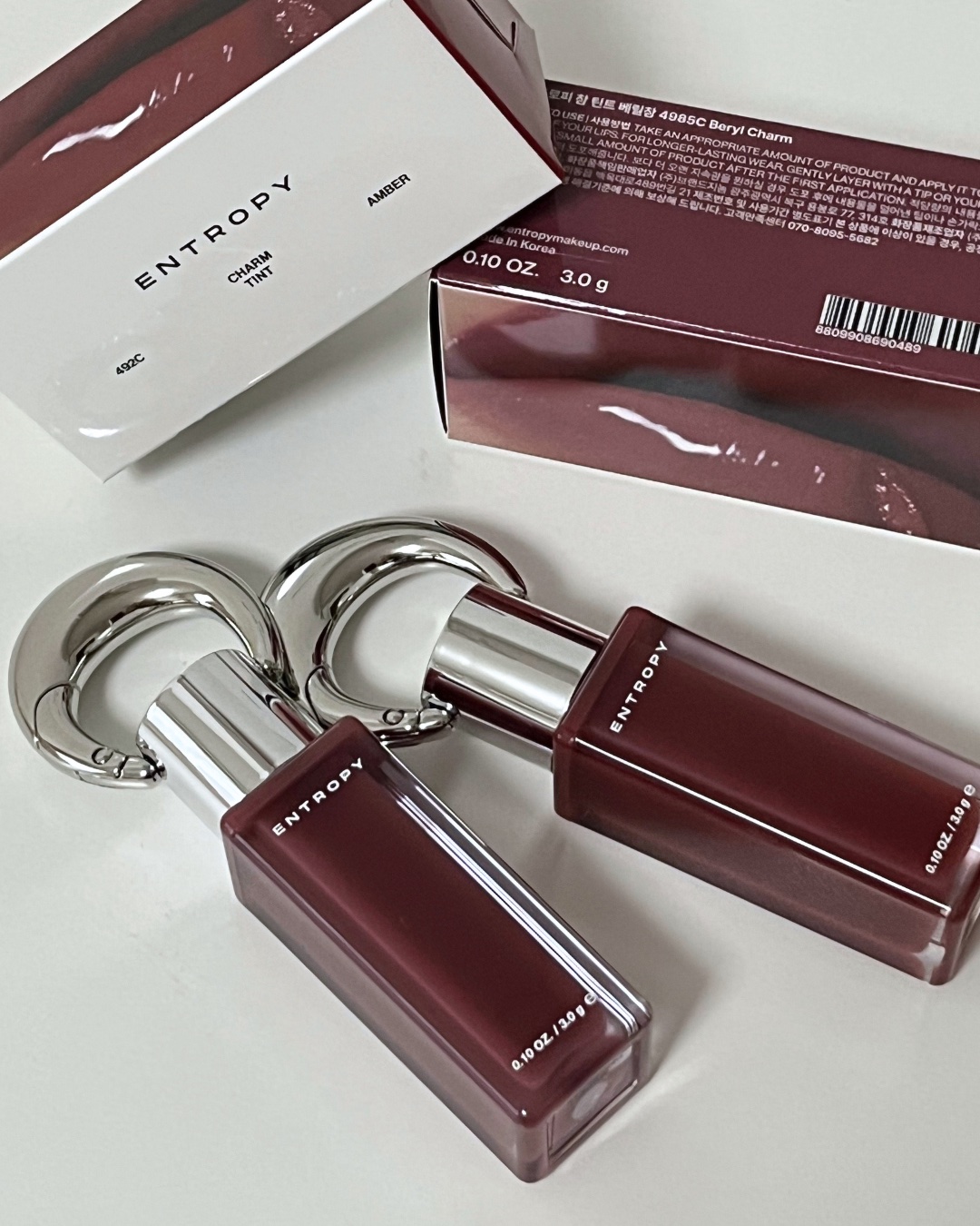 エントロピー チャームティント グロッシージェル アンバーチャーム/ENTROPY/リップティントを使ったクチコミ（2枚目）