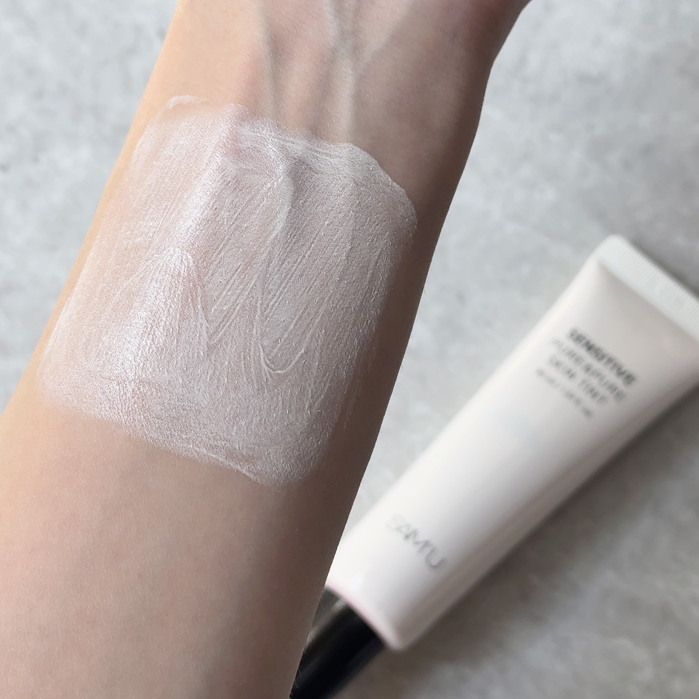 センシティブピュア＆ピュアスキンティント/SAM'U/化粧下地を使ったクチコミ（3枚目）