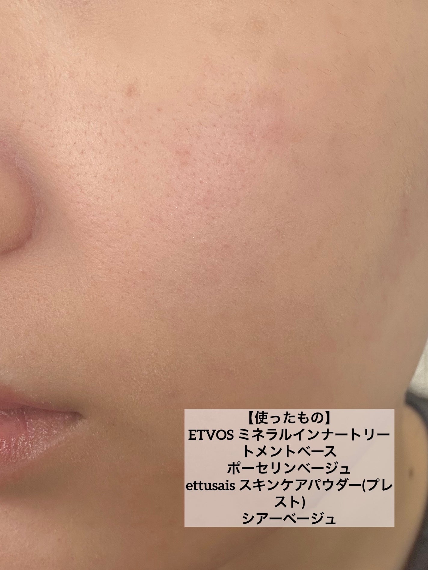 ミネラルインナートリートメントベース/エトヴォス/化粧下地を使ったクチコミ(3枚目)