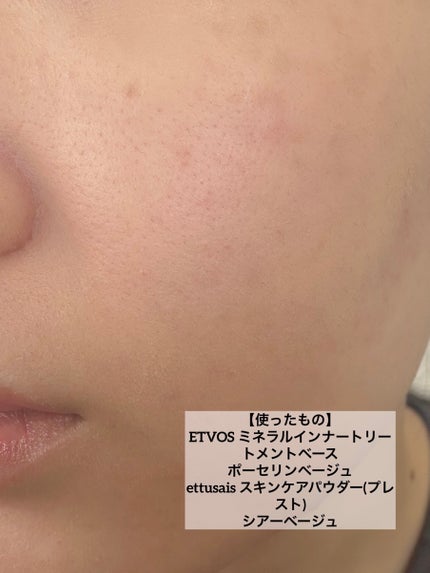 ミネラルインナートリートメントベース/エトヴォス/化粧下地を使ったクチコミ(3枚目)