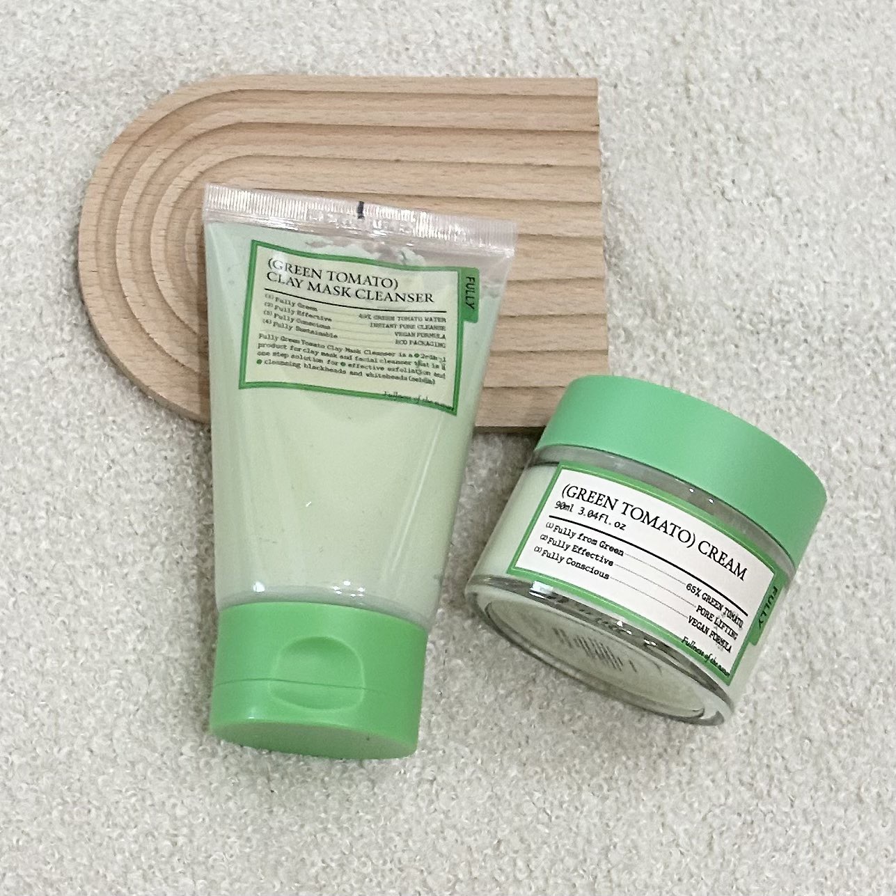 グリーントマトクレイマスククレンザー/FULLY/洗い流すパック・マスクを使ったクチコミ（1枚目）