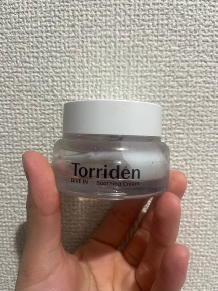 Torriden ダイブインスージングクリームのクチコミ「トリデン ダイブインクリーム!
💧とにかく水分感がすごいジェルクリーム!
肌にのせた瞬間みず.....」(1枚目)