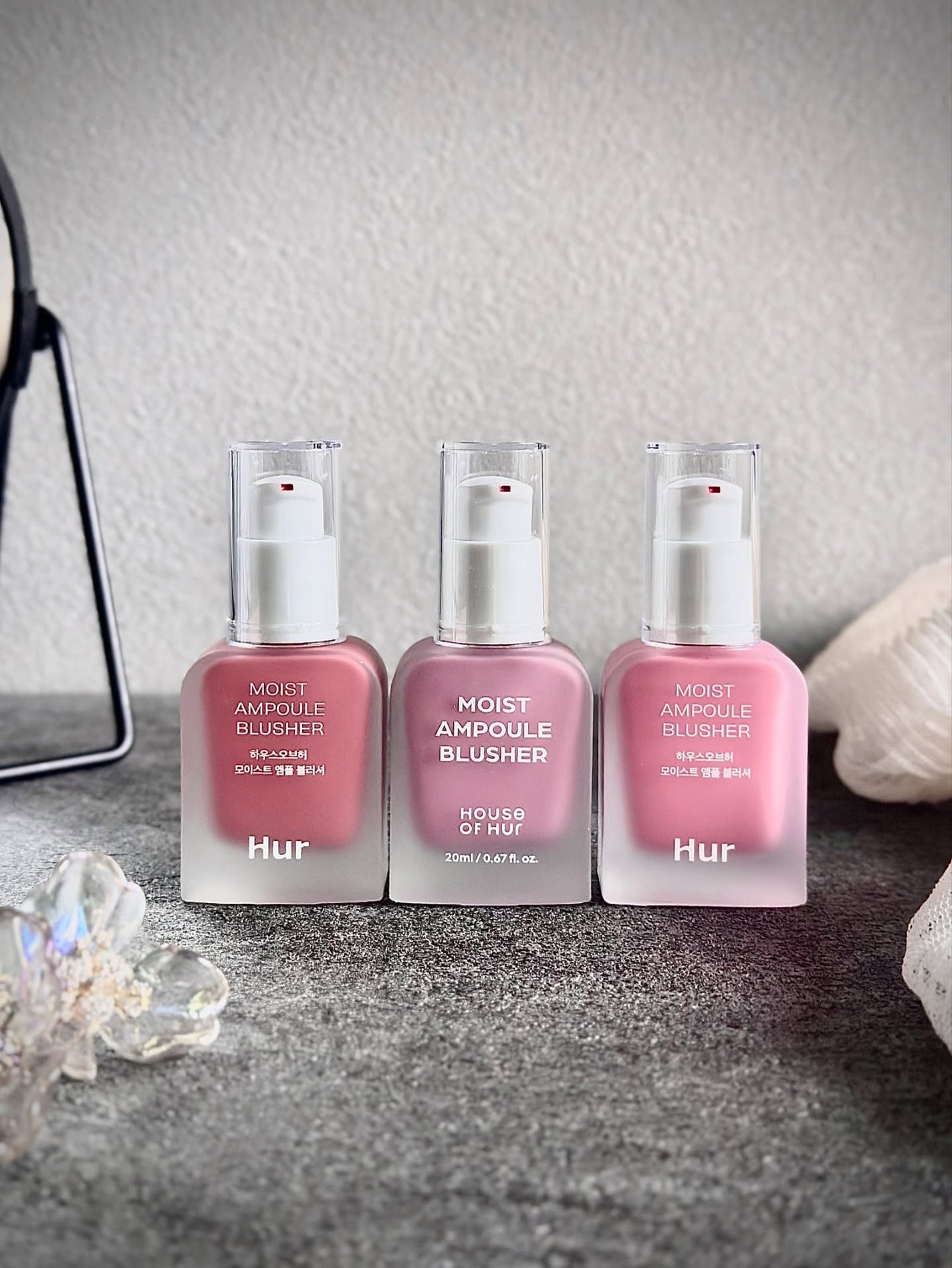 モイストアンプルブラッシャー/house of HUR/リキッドチークを使ったクチコミ(5枚目)