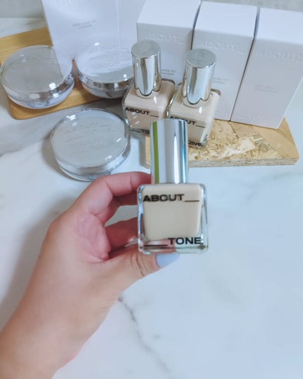 スキンレイヤーフィットファンデーション/ABOUT TONE/リキッドファンデーションを使ったクチコミ(4枚目)