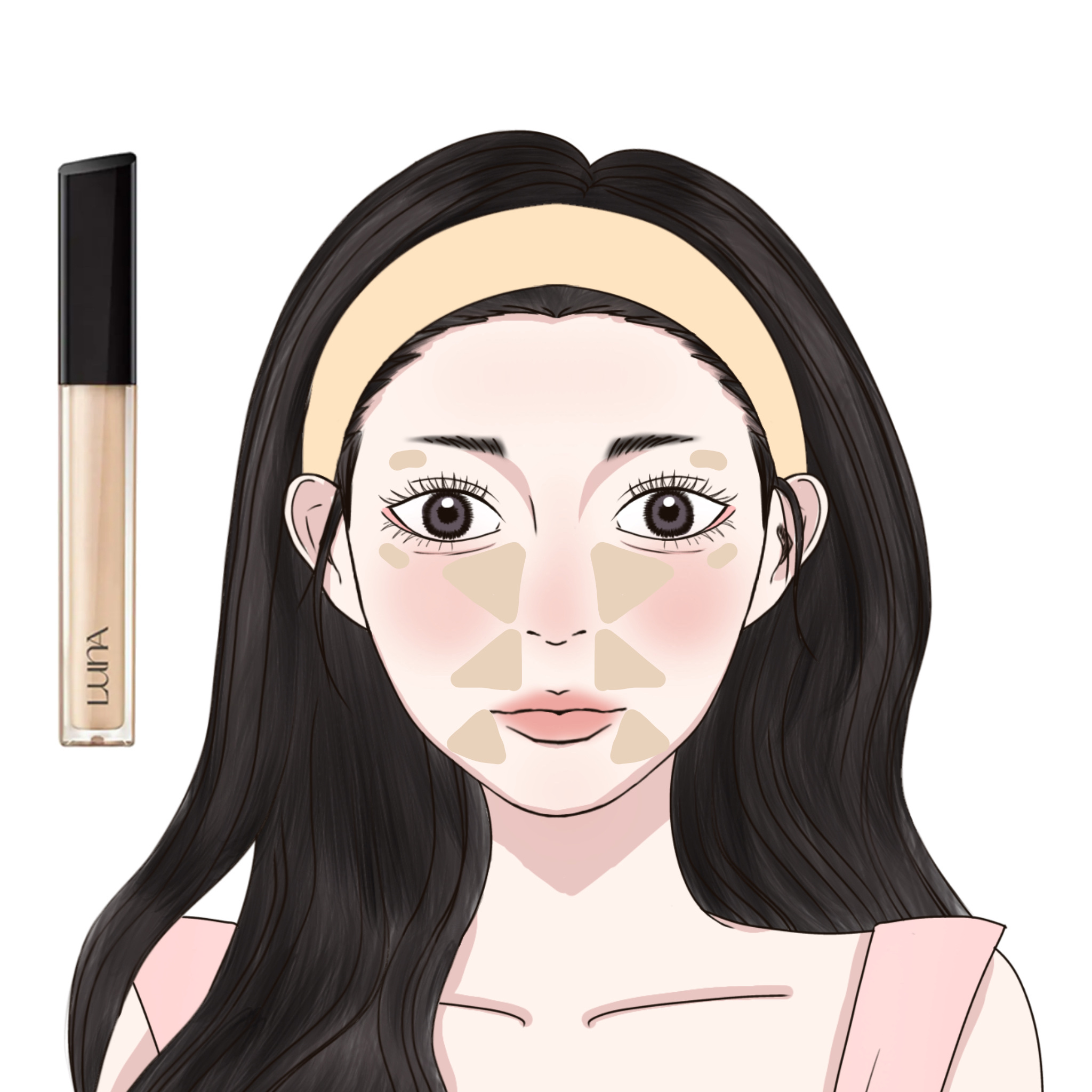 ロングラスティングチップコンシーラー/LUNA/リキッドコンシーラーを使ったクチコミ（2枚目）