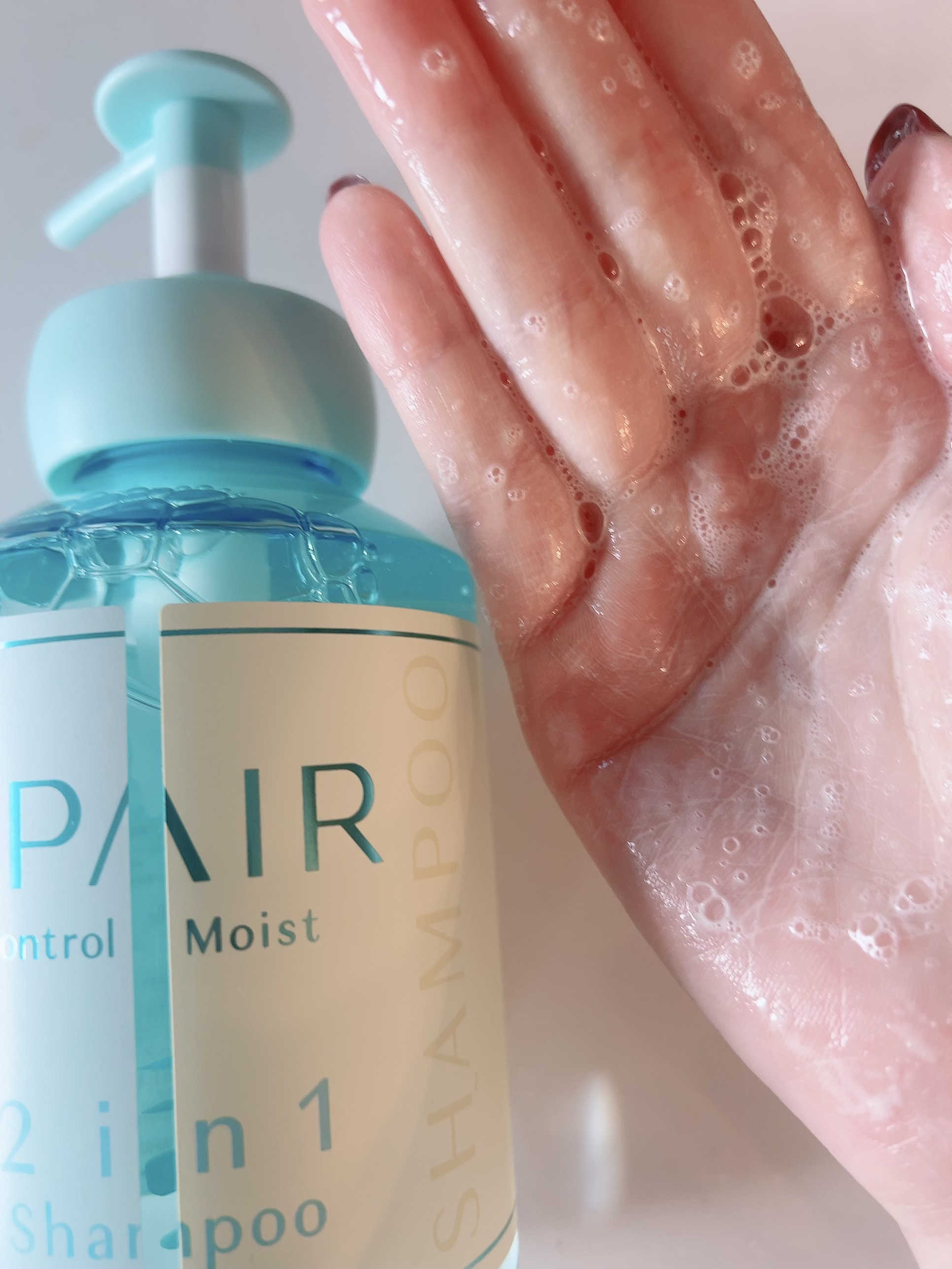 アンドペア コントロール モイスト 2in1 シャンプー＆ヘアトリートメント/&PAIR/市販シャンプーを使ったクチコミ（2枚目）