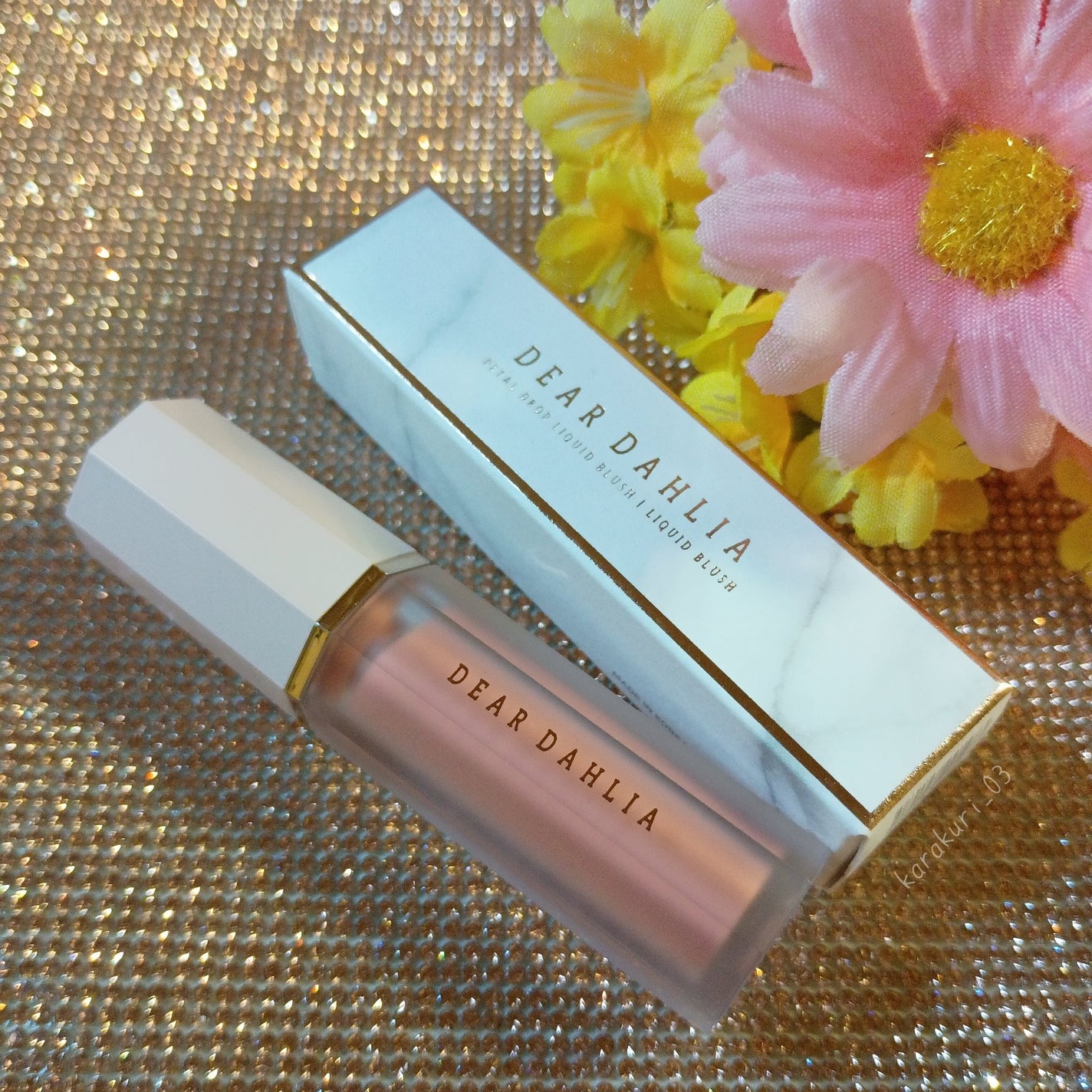ペタルドロップリキッドブラッシャー/DEAR DAHLIA/リキッドチークを使ったクチコミ(1枚目)