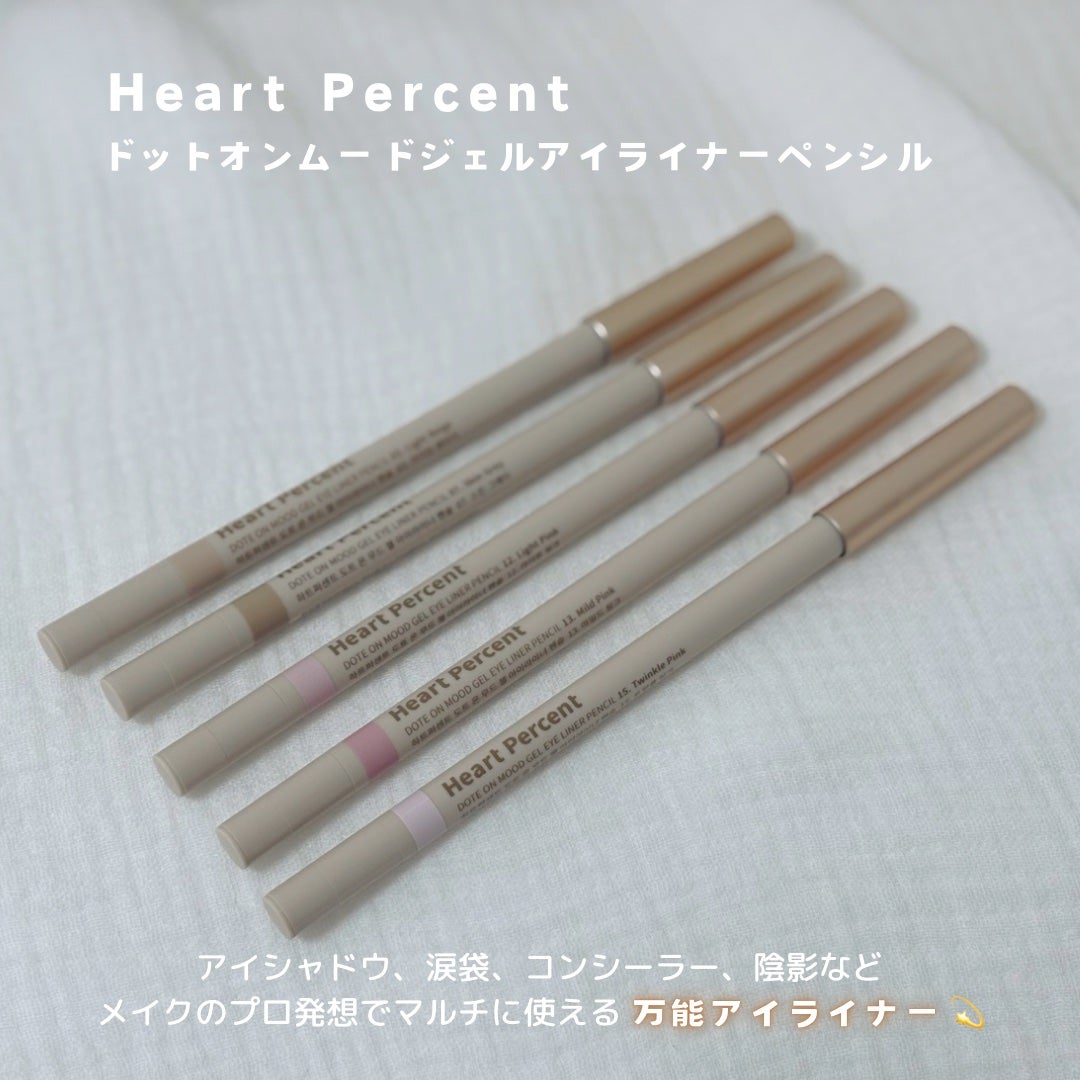 ドットオンムードジェルアイライナーペンシル/Heart Percent/ジェルアイライナーを使ったクチコミ(2枚目)