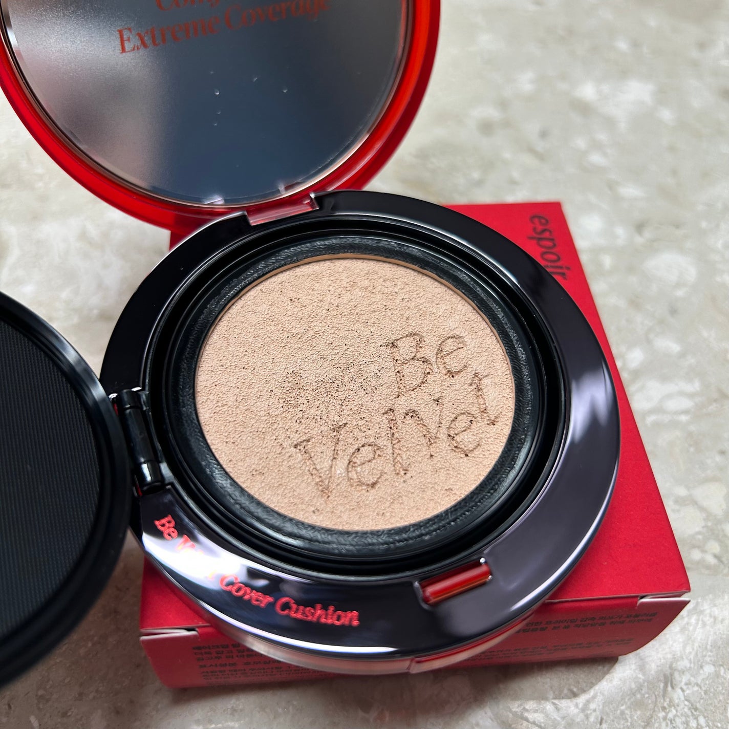 ビーベルベットカバークッション/espoir/クッションファンデーションを使ったクチコミ(2枚目)