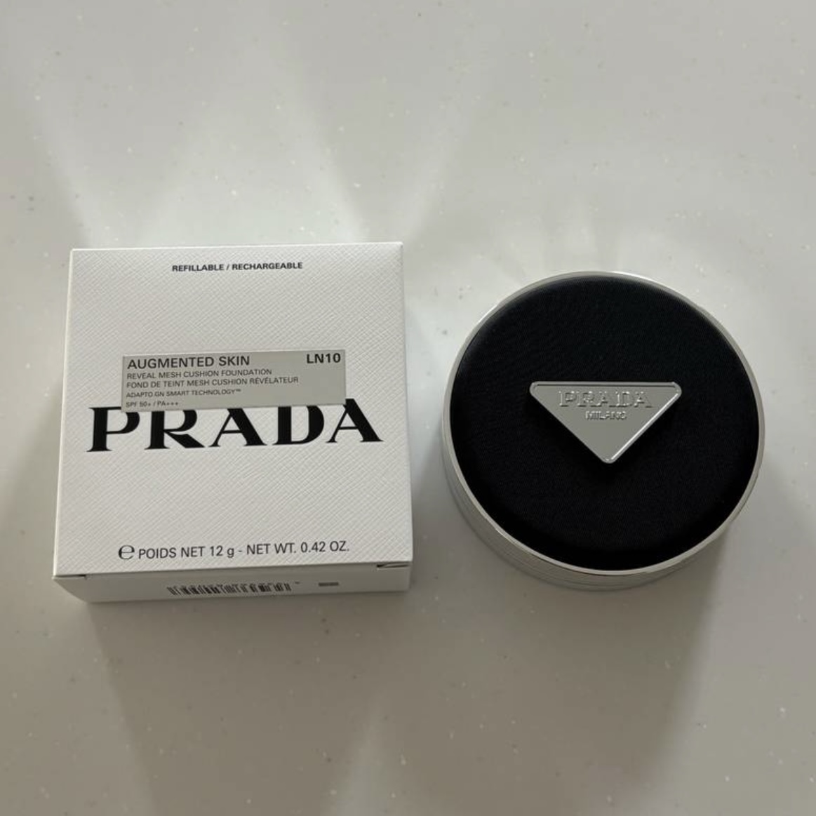 プラダ メッシュ クッション LN10/PRADA BEAUTY/クッションファンデーションを使ったクチコミ（3枚目）