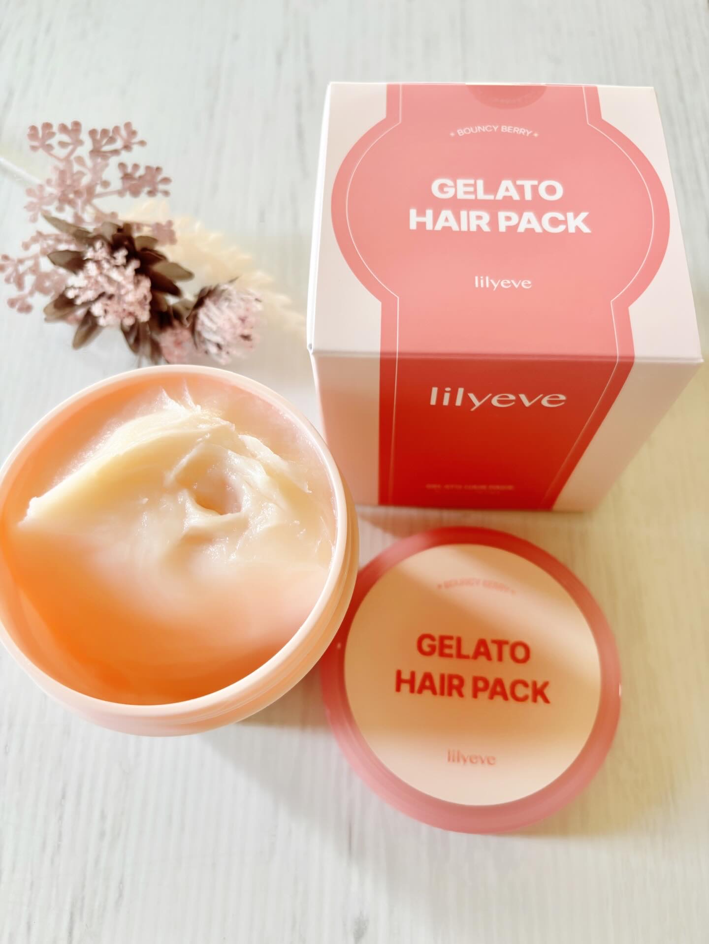 リペアターンジェラートヘアパック バウンシーベリー/リリーイブ/洗い流すヘアトリートメントを使ったクチコミ（3枚目）