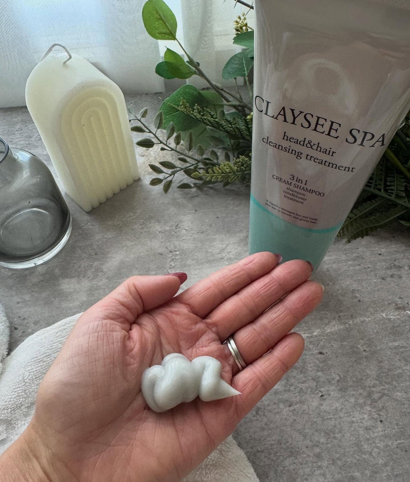 ヘッド&ヘアクレンジングトリートメント/CLAYSEE SPA/市販シャンプーを使ったクチコミ(3枚目)