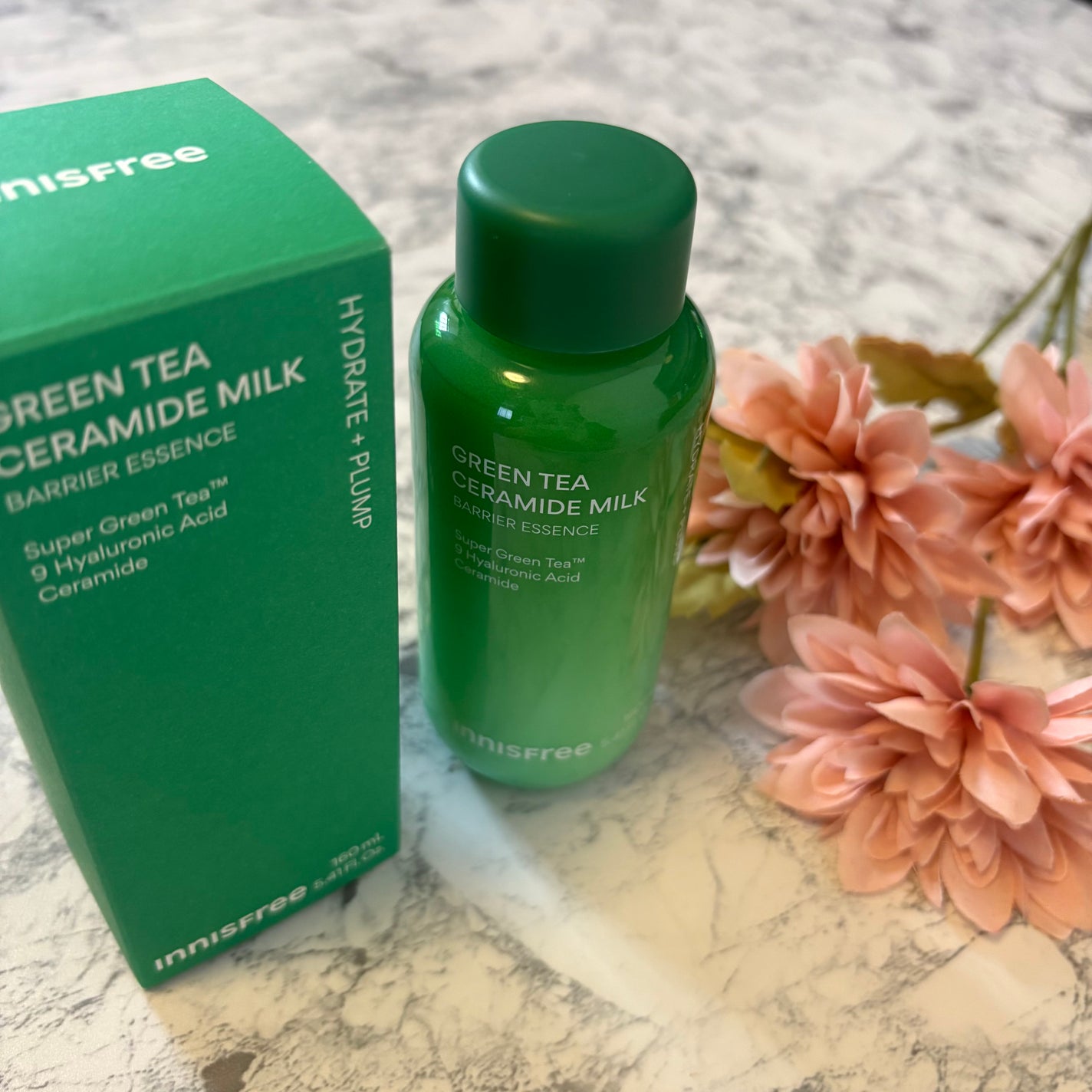 グリーンティー セラミド ミルク エッセンストナー/innisfree/化粧水を使ったクチコミ(3枚目)