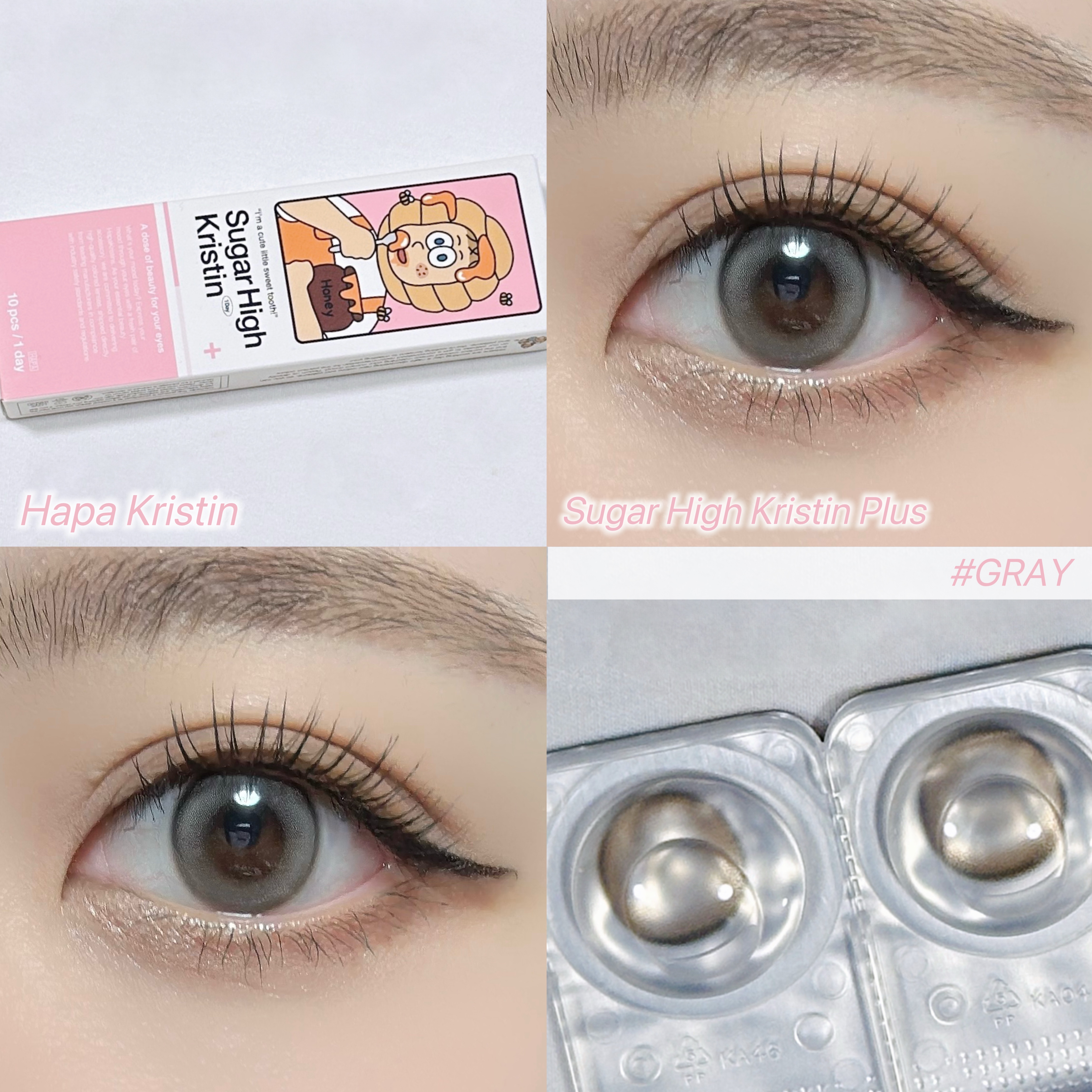 Sugar High Kristin Plus 1day/Hapa kristin/ワンデー（１DAY）カラコンを使ったクチコミ（1枚目）