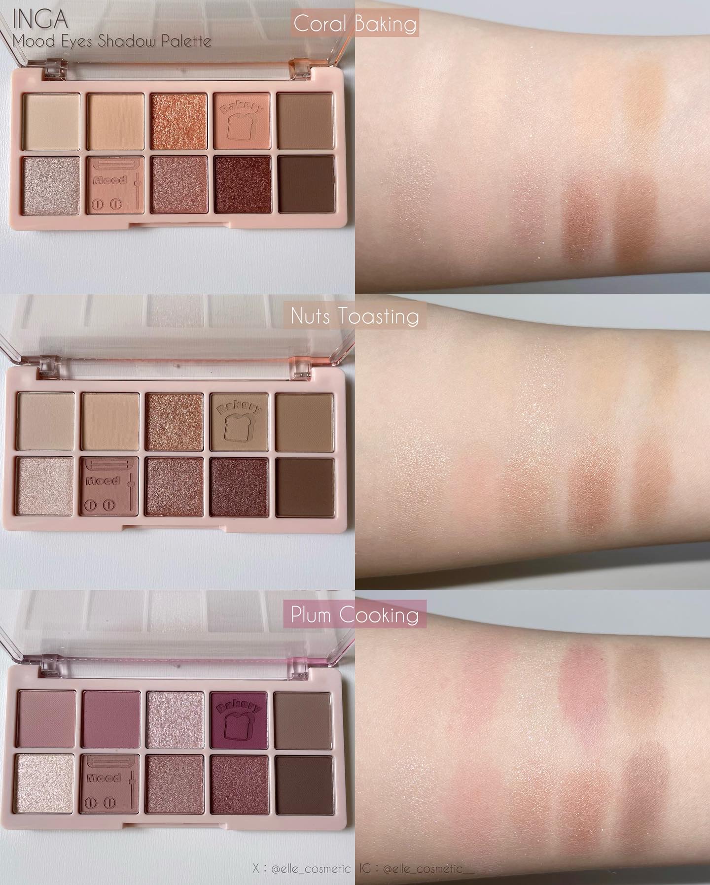 ムードアイズシャドウパレット/INGA/アイシャドウパレットを使ったクチコミ（2枚目）