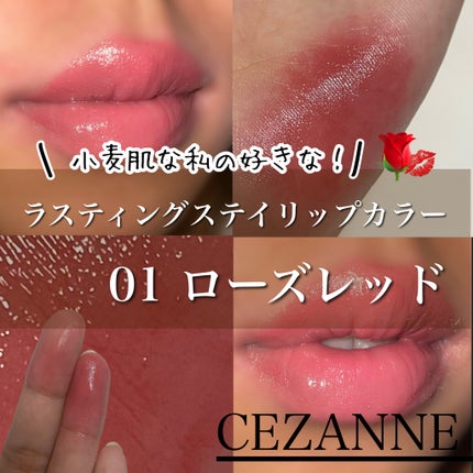 ラスティングステイリップカラー/CEZANNE/口紅・グロス・リップライナー・リップケアを使ったクチコミ(1枚目)