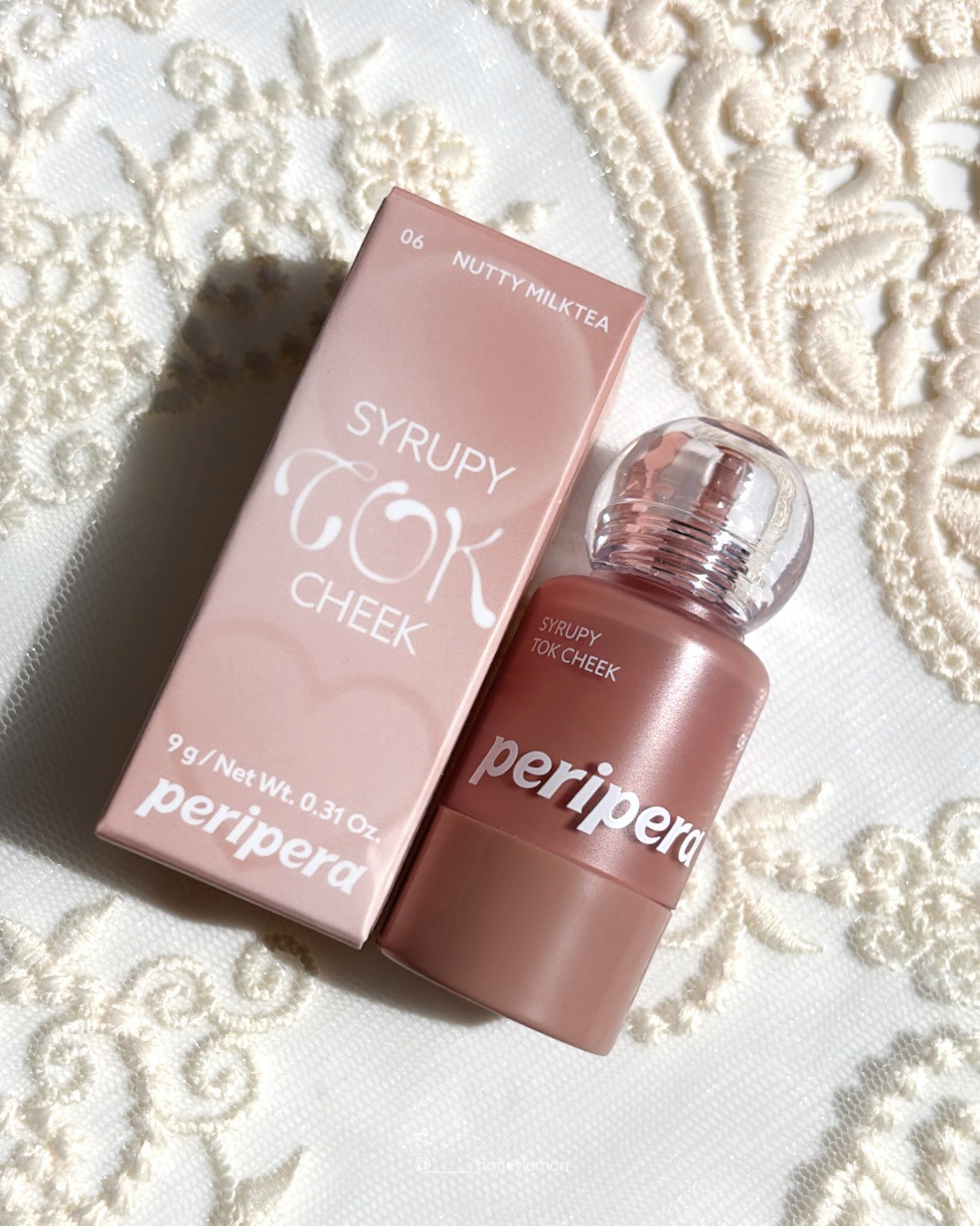 ペリペラ シロッピー トック チーク 06 ナッティミルクティー/PERIPERA/リキッドチークを使ったクチコミ（1枚目）