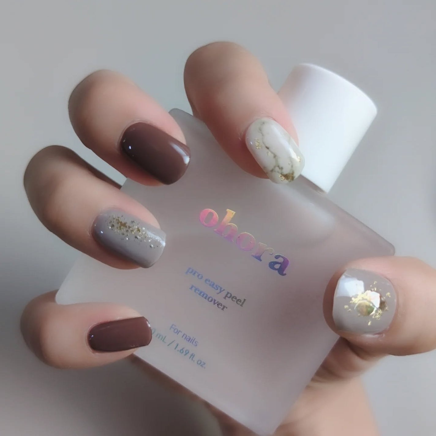 セミキュアジェルネイル(ハンド)/ohora/ネイルシールを使ったクチコミ(10枚目)