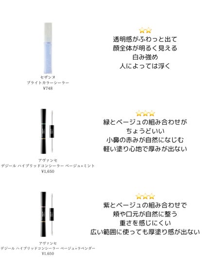 アヴァンセ デジール ハイブリッドコンシーラー ベージュ/ミント/アヴァンセ/スティックコンシーラーを使ったクチコミ(2枚目)