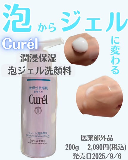 キュレル 潤浸保湿 泡ジェル洗顔料 【医薬部外品】/キュレル/その他洗顔料を使ったクチコミ(1枚目)