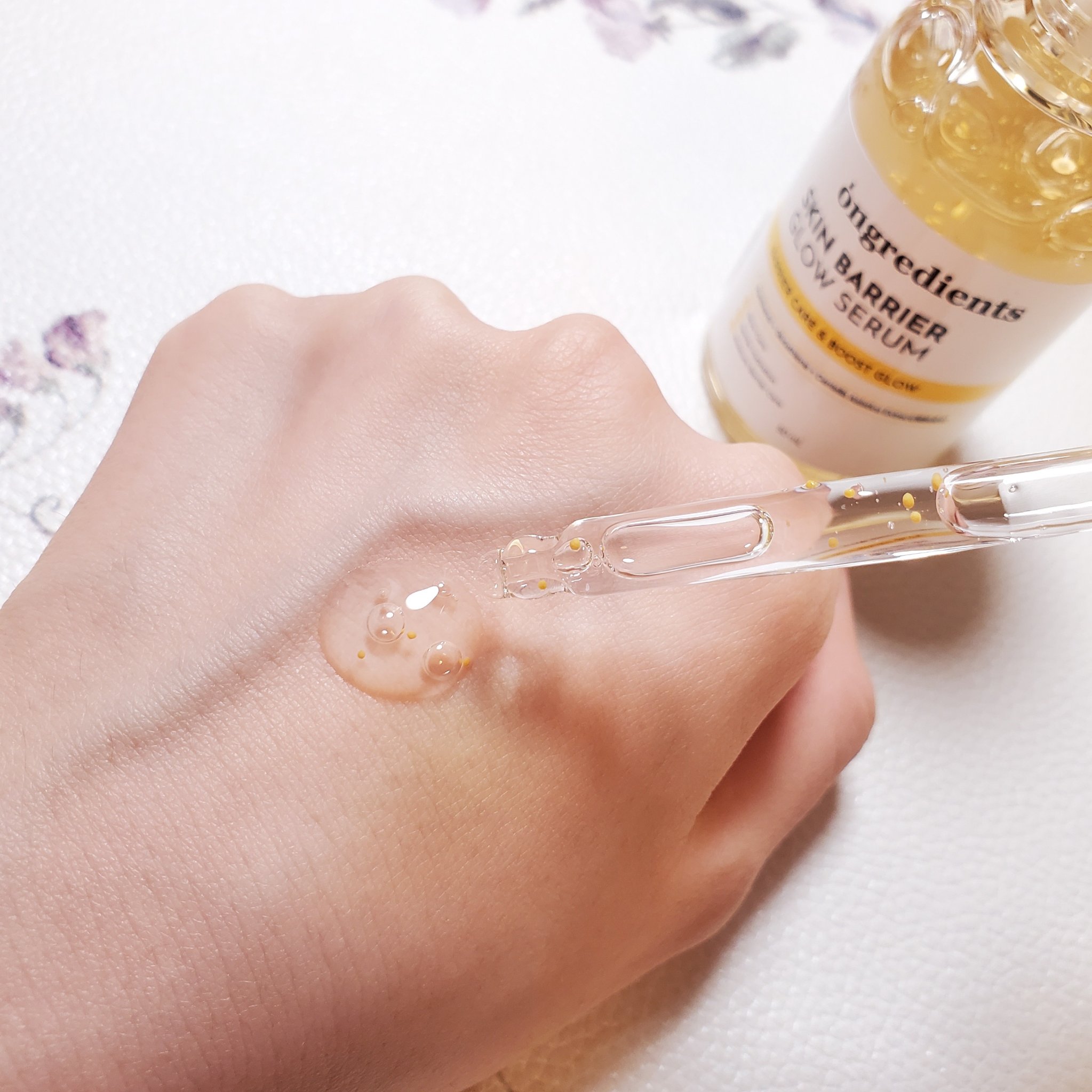 オングリディエンツ スキンバリアグローセラム/Ongredients/美容液を使ったクチコミ（3枚目）