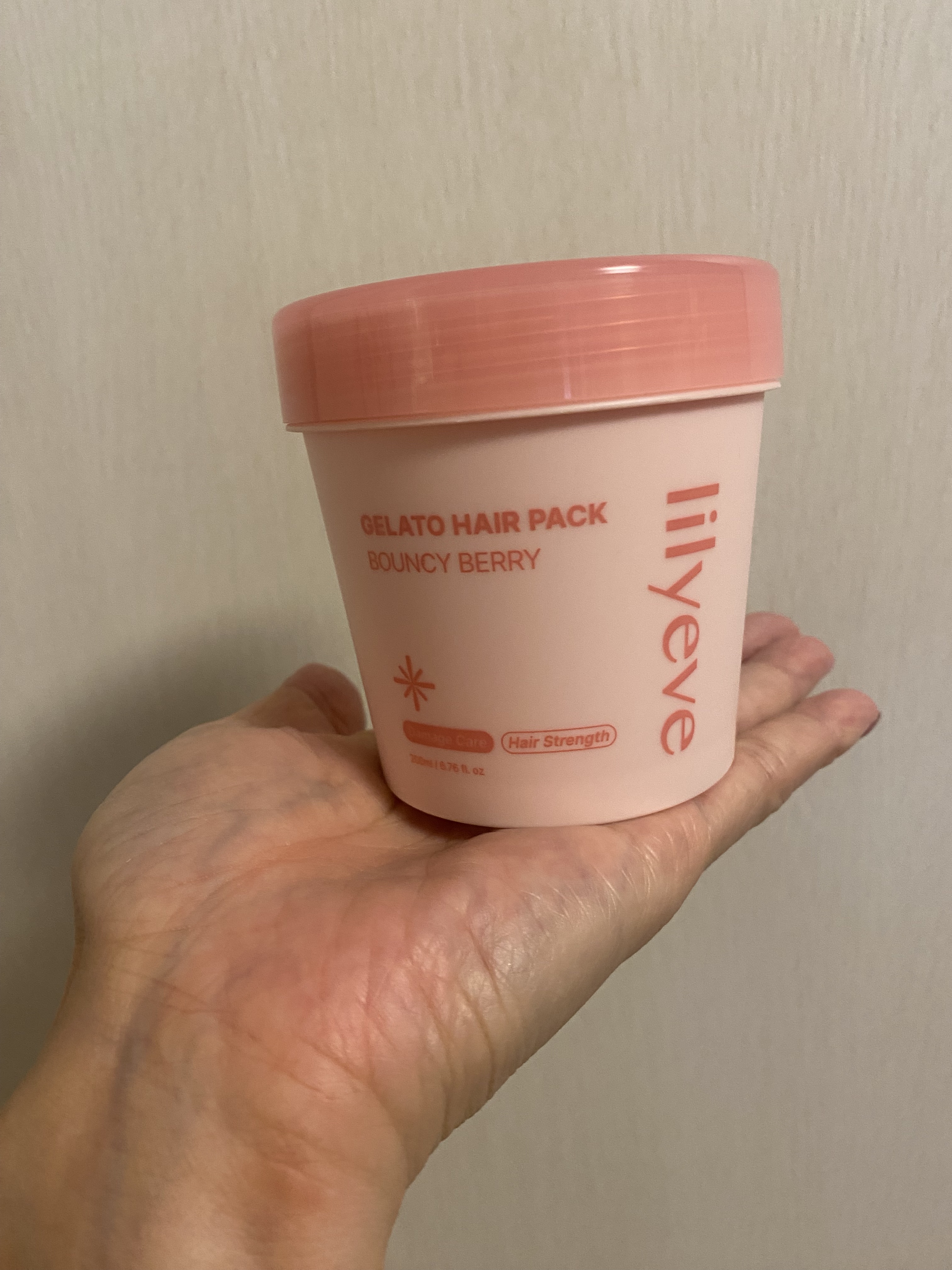 リペアターンジェラートヘアパック バウンシーベリー/リリーイブ/洗い流すヘアトリートメントを使ったクチコミ（2枚目）