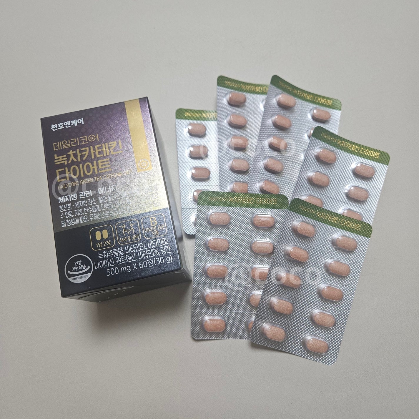 デイリーコア 緑茶 カテキンダイエット/ChunhoNcare/ボディサプリメントを使ったクチコミ(1枚目)