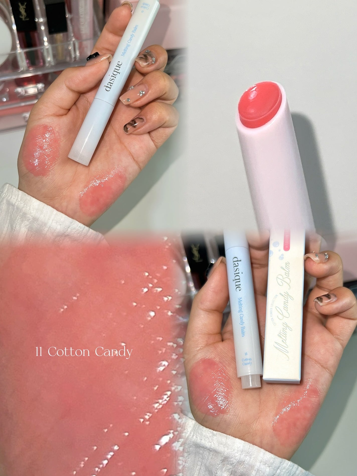 メルティングキャンディーバーム/dasique/口紅を使ったクチコミ(3枚目)