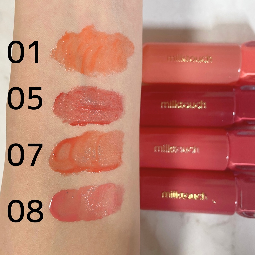 ジェリーフィットティンティッドグロウティント 07 オータムピーチ(Autumn Peach)/Milk Touch/リップティントを使ったクチコミ（2枚目）