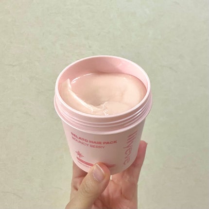 リペアターンジェラートヘアパック バウンシーベリー/リリーイブ/洗い流すヘアトリートメントを使ったクチコミ(2枚目)