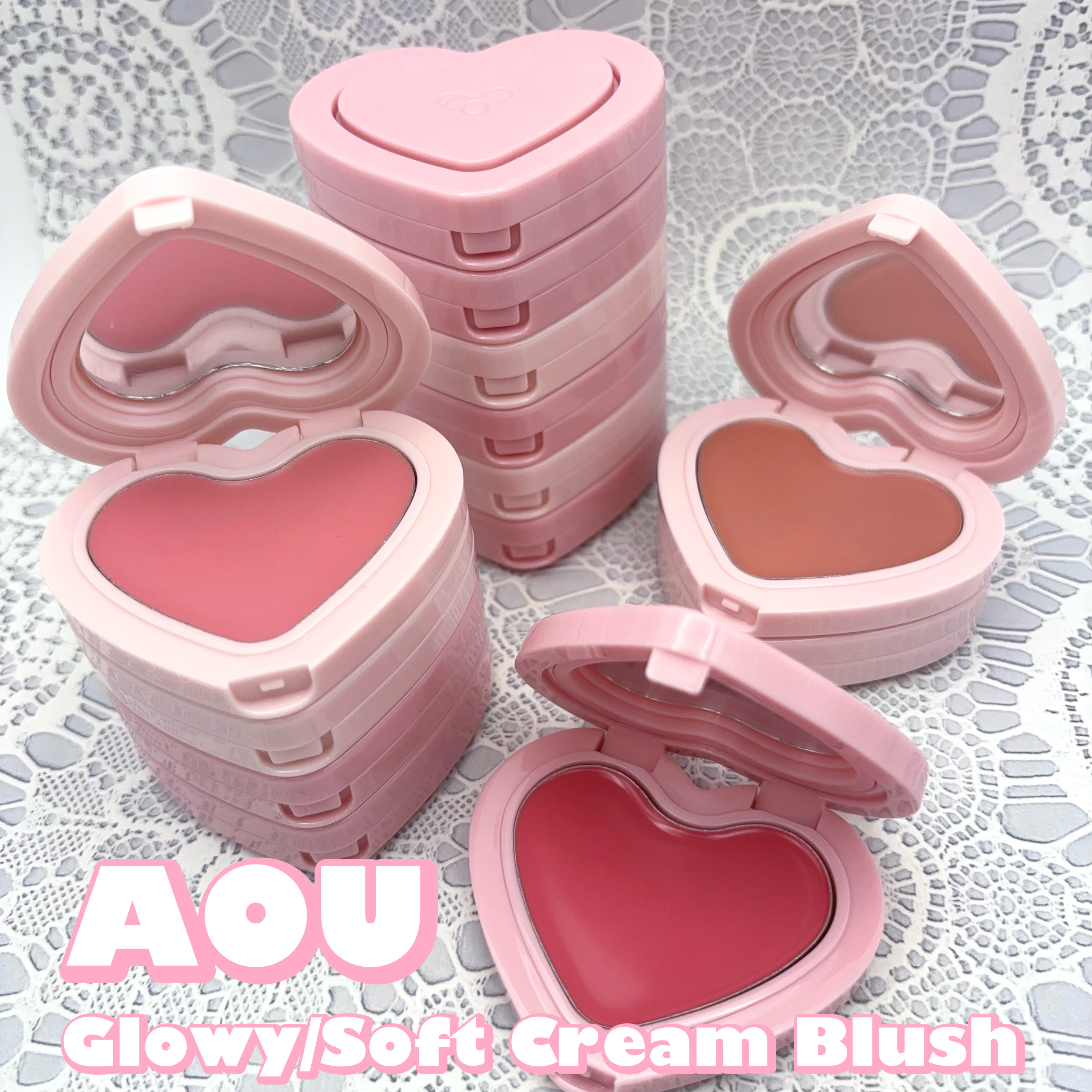 GLOWY CREAM BLUSH/AOU/ジェル・クリームチークを使ったクチコミ（1枚目）