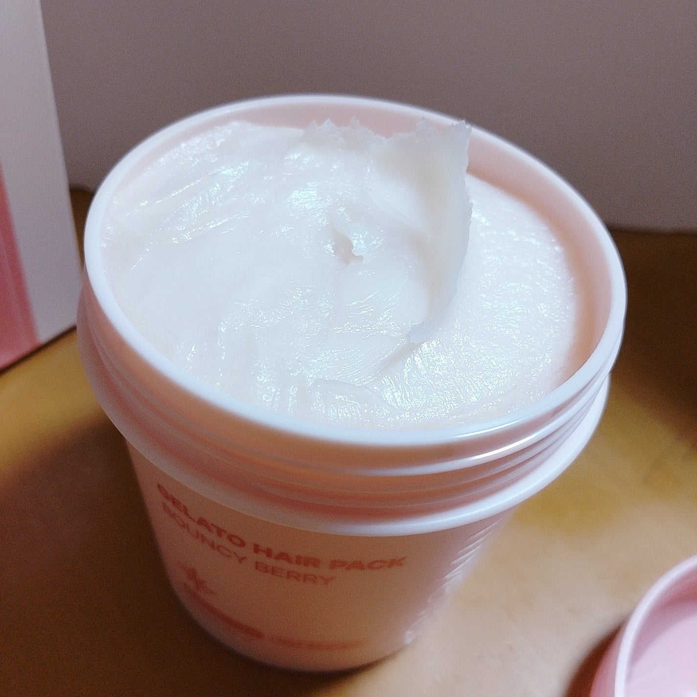 リペアターンジェラートヘアパック バウンシーベリー/リリーイブ/洗い流すヘアトリートメントを使ったクチコミ(2枚目)
