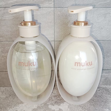 ムク+ モイスト アミノジェル シャンプー/ヘアトリートメント トリートメント本体410g/muku+/市販シャンプーを使ったクチコミ(1枚目)