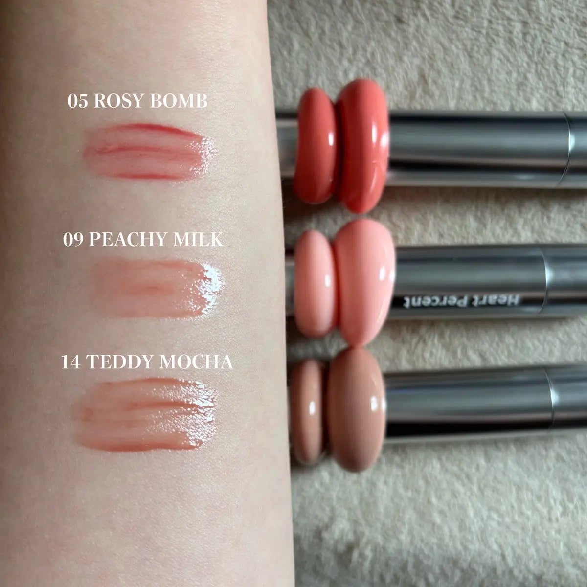 ドットオンムードワンウェイグロイティント/Heart Percent/リップティントを使ったクチコミ(2枚目)