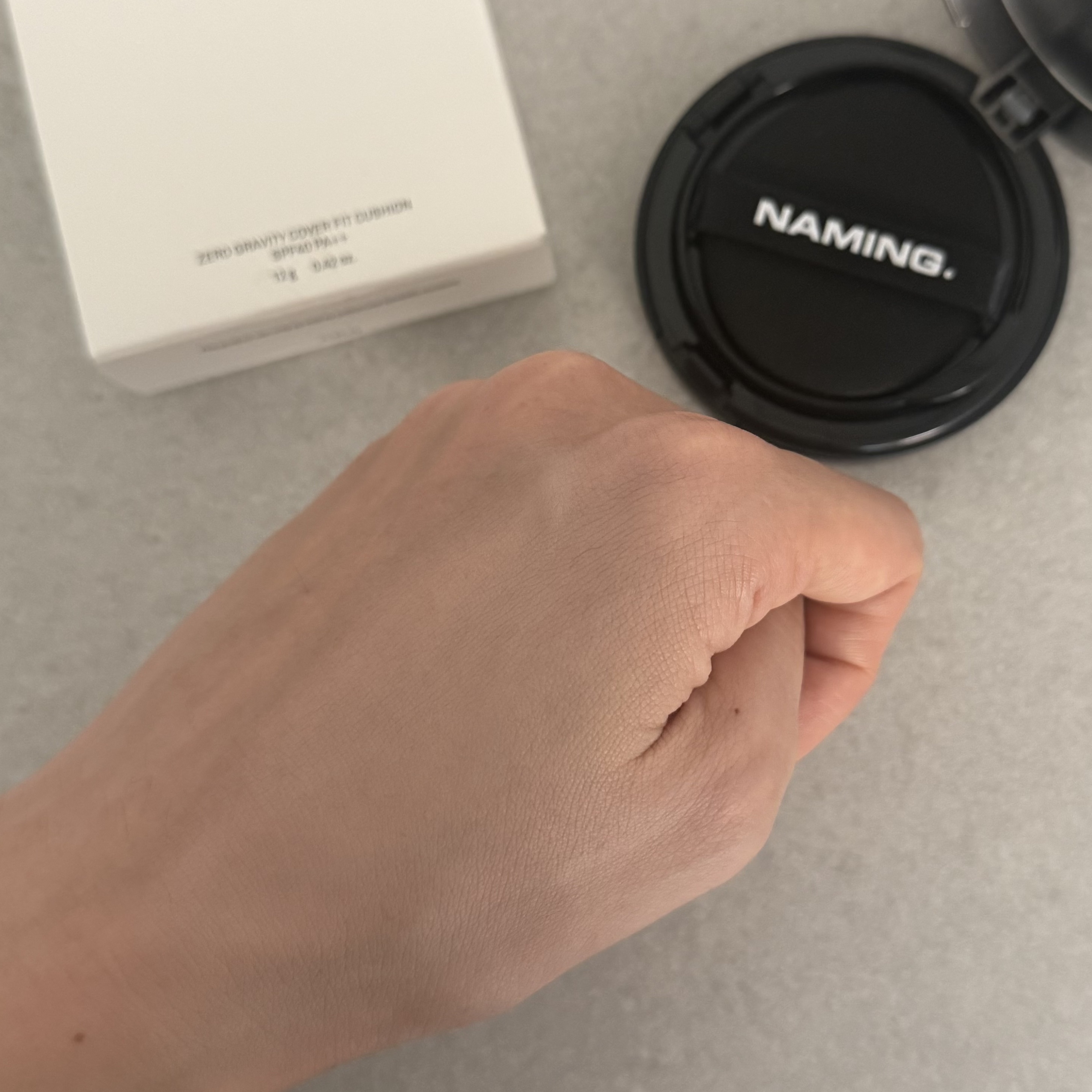 ネーミング ゼログラビティ カバーフィットクッション/NAMING./クッションファンデーションを使ったクチコミ（3枚目）