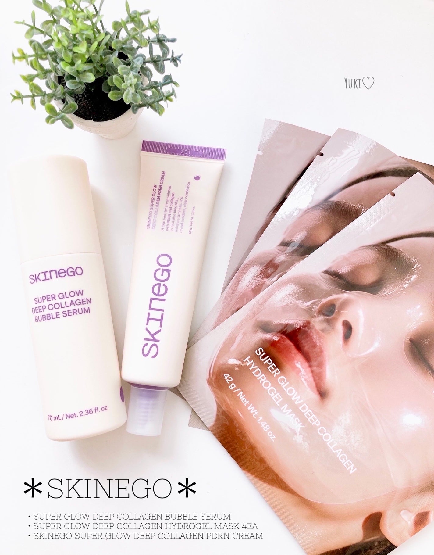 SUPER GLOW DEEP COLLAGEN BUBBLE SERUM/SKINEGO/美容液を使ったクチコミ(1枚目)